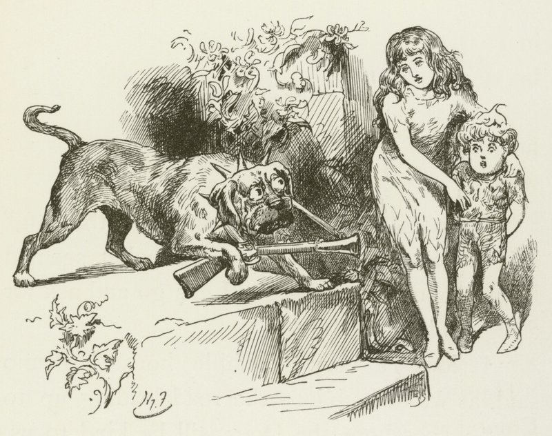 Illusztráció Sylvie és Bruno számára, Lewis Carroll alkotó: Harry Furniss