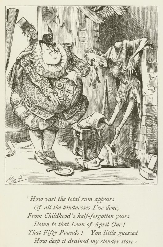 Illusztráció Sylvie és Bruno számára, Lewis Carroll alkotó: Harry Furniss
