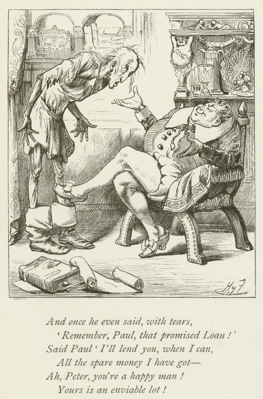Illusztráció Sylvie és Bruno számára, Lewis Carroll alkotó: Harry Furniss
