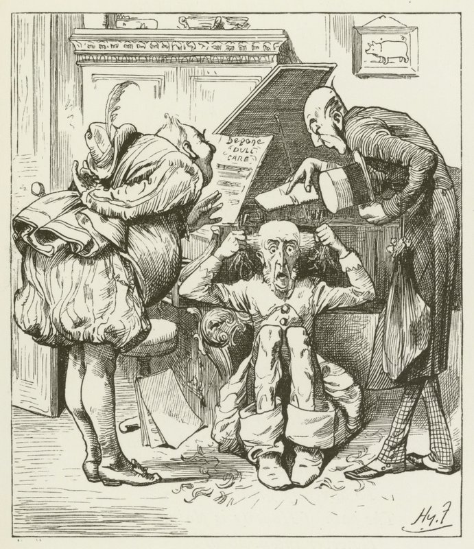 Illusztráció Sylvie és Bruno számára, Lewis Carroll alkotó: Harry Furniss