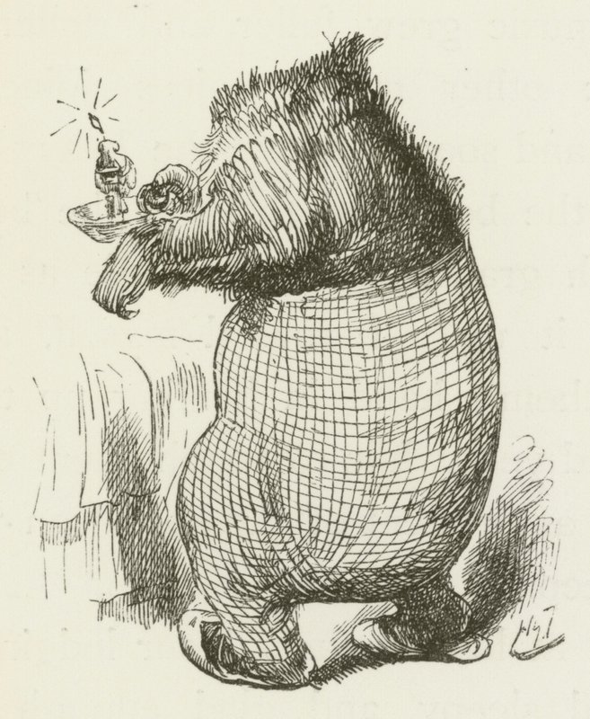 Illusztráció Sylvie és Bruno számára, Lewis Carroll alkotó: Harry Furniss