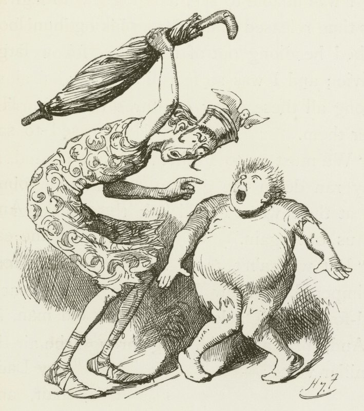 Illusztráció Sylvie és Bruno számára, Lewis Carroll alkotó: Harry Furniss
