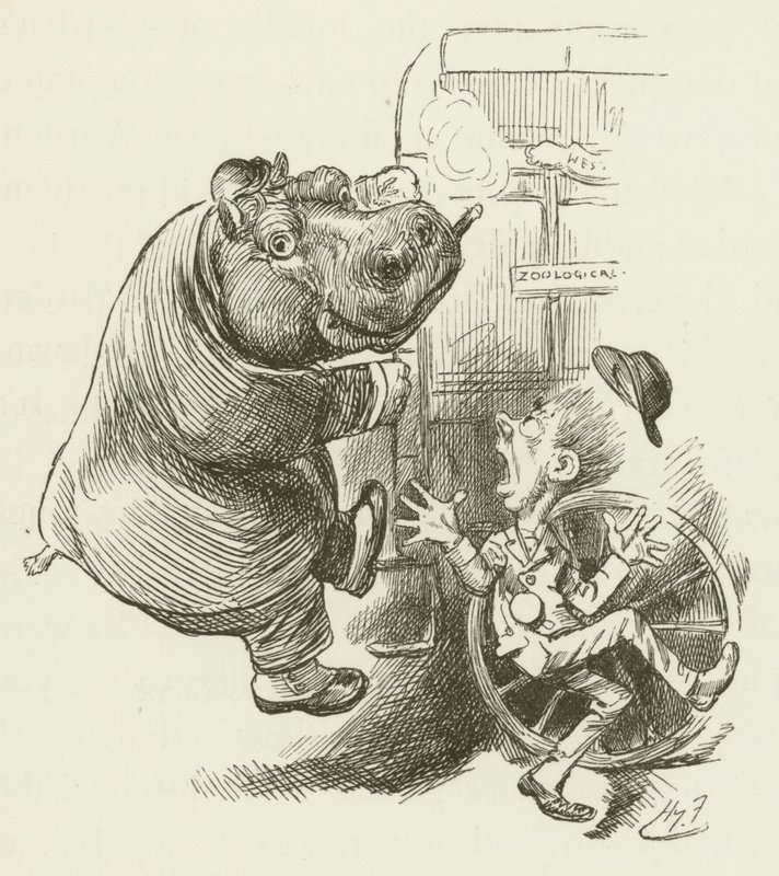 Illusztráció Sylvie és Bruno számára, Lewis Carroll alkotó: Harry Furniss