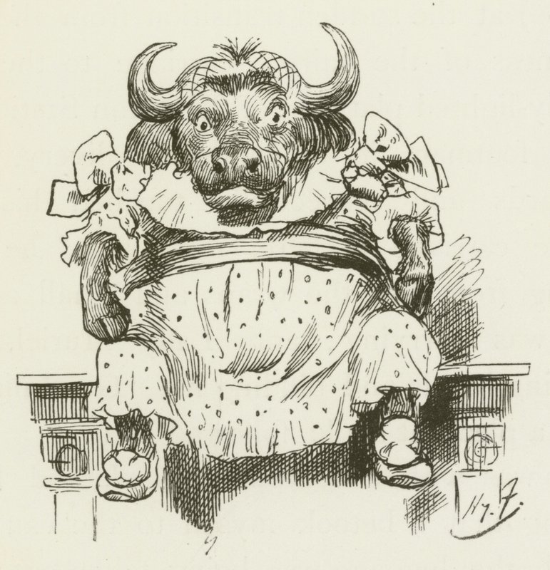 Illusztráció Sylvie és Bruno számára, Lewis Carroll alkotó: Harry Furniss