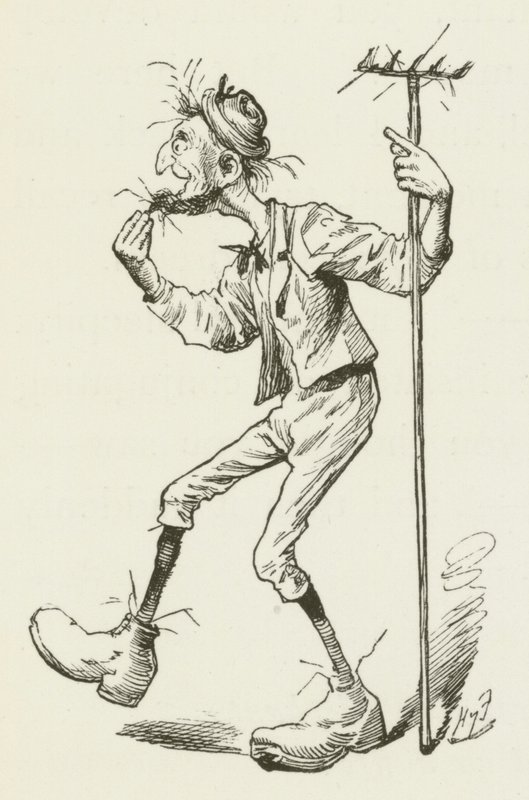 Illusztráció Sylvie és Bruno számára, Lewis Carroll alkotó: Harry Furniss