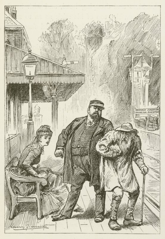 Illusztráció Sylvie és Bruno számára, Lewis Carroll alkotó: Harry Furniss
