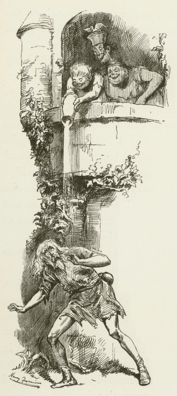 Illusztráció Sylvie és Bruno számára, Lewis Carroll alkotó: Harry Furniss