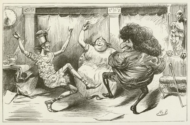 Illusztráció Sylvie és Bruno számára, Lewis Carroll alkotó: Harry Furniss