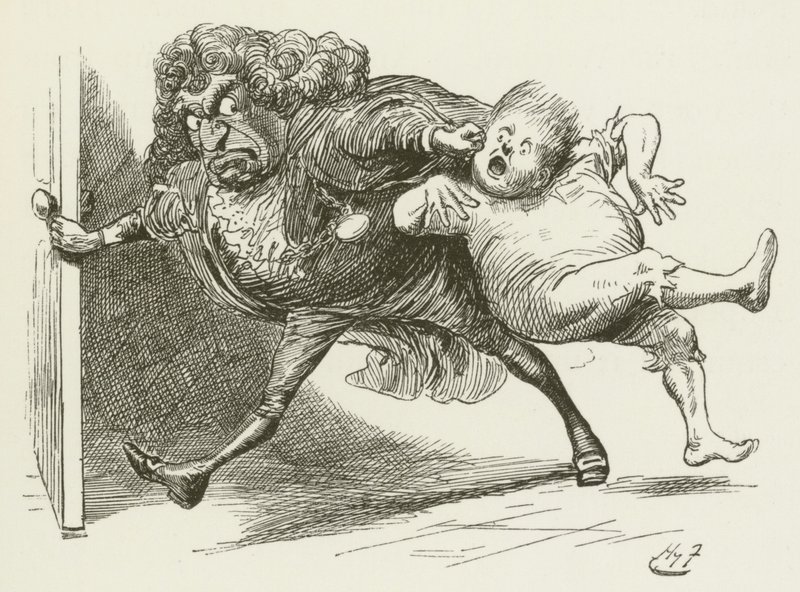 Illusztráció Sylvie és Bruno számára, Lewis Carroll alkotó: Harry Furniss