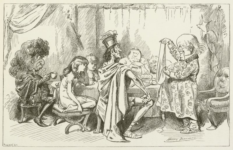 Illusztráció Sylvie és Bruno számára, Lewis Carroll alkotó: Harry Furniss