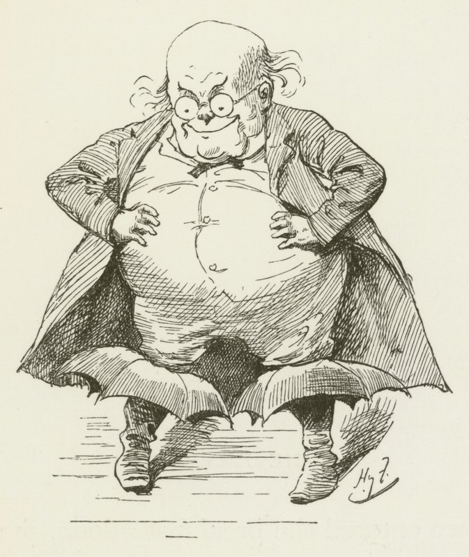 Illusztráció Sylvie és Bruno számára, Lewis Carroll alkotó: Harry Furniss