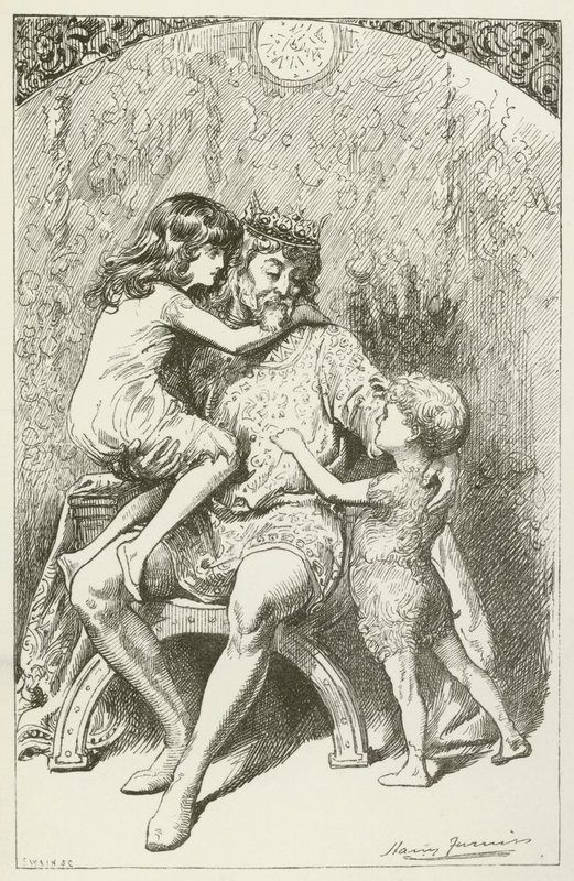 Illusztráció Sylvie és Bruno számára, Lewis Carroll alkotó: Harry Furniss
