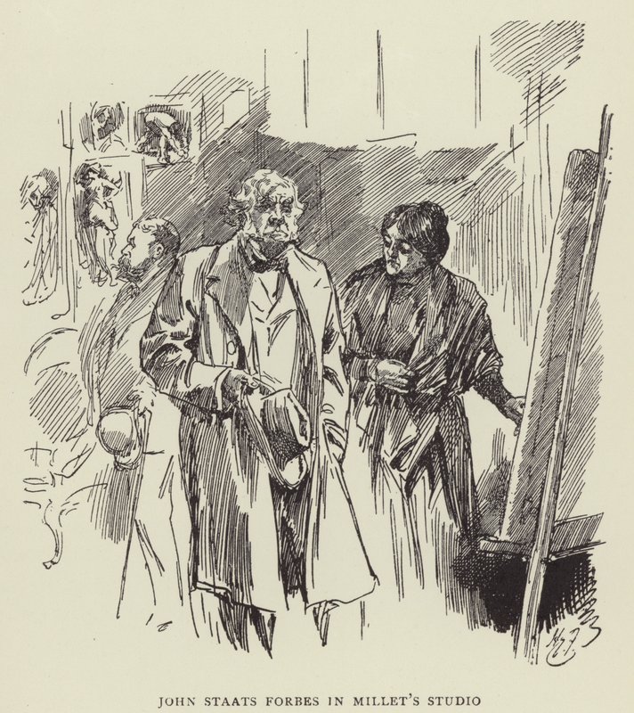 John Staats Forbes a Millets Stúdióban alkotó: Harry Furniss