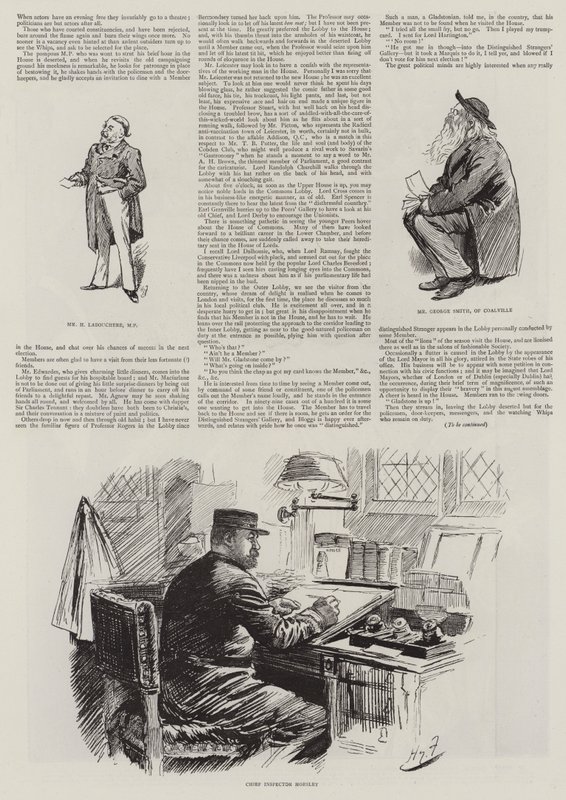 Élet a parlamentben, idegenek a házban alkotó: Harry Furniss