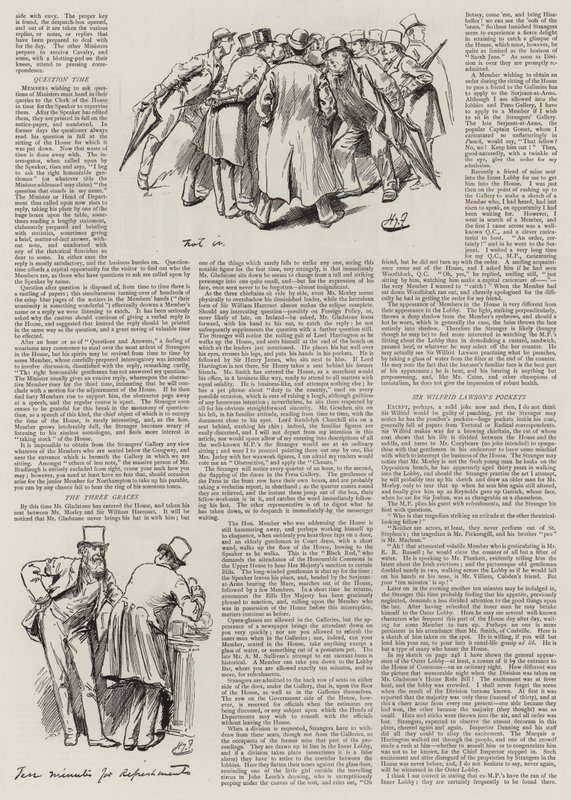 Élet a parlamentben, idegenek a házban alkotó: Harry Furniss
