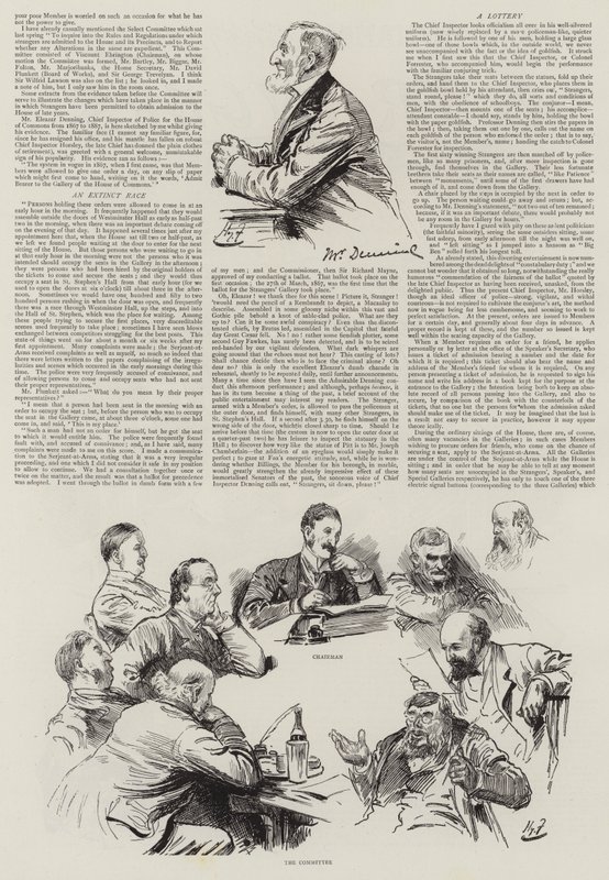 Élet a parlamentben, idegenek a házban alkotó: Harry Furniss