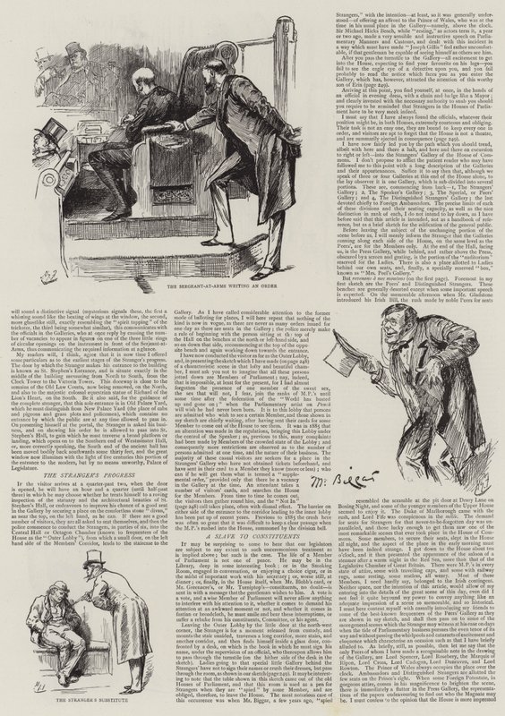 Élet a parlamentben, idegenek a házban alkotó: Harry Furniss
