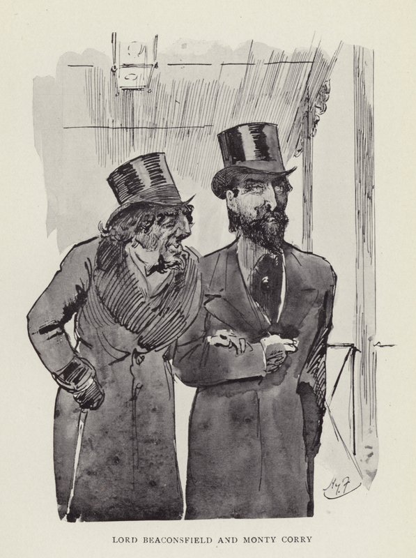 Lord Beaconsfield és Monty Corry alkotó: Harry Furniss