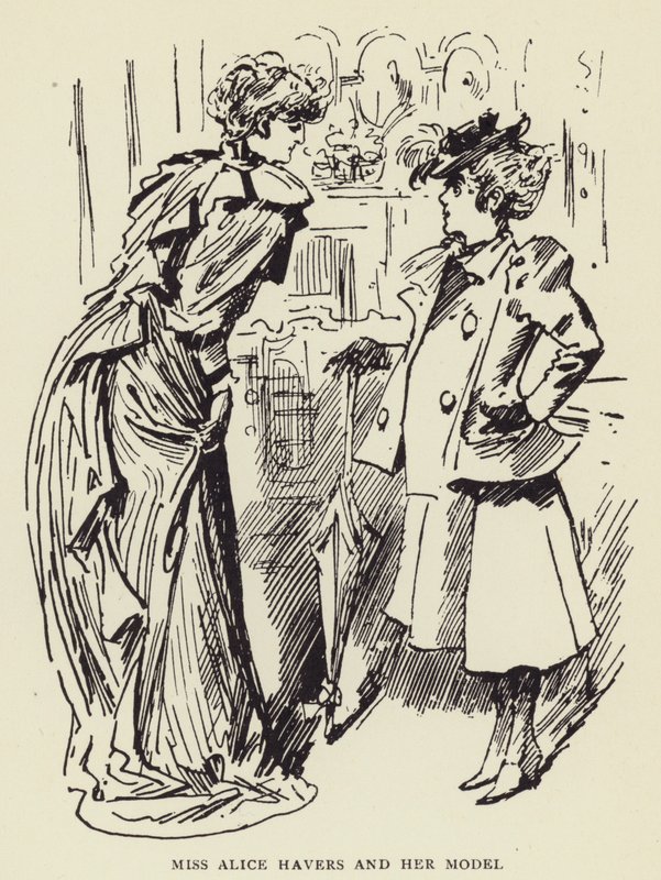 Alice Havers kisasszony és modellje alkotó: Harry Furniss