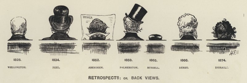 A 19. század vezető politikusainak visszatekintése (litho) alkotó: Harry Furniss
