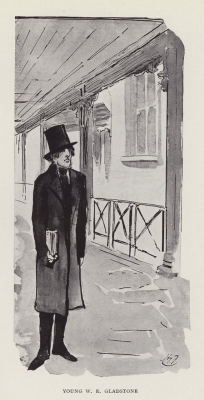 Fiatal W E Gladstone alkotó: Harry Furniss