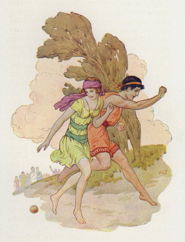 Atalanta saw it fall (színes litográfia) alkotó: Harry George Theaker