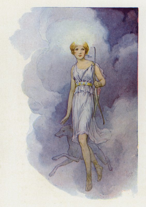A neve Diana volt (színes litográfia) alkotó: Harry George Theaker