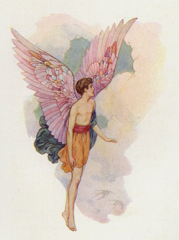 Icarus (színes litográfia) alkotó: Harry George Theaker