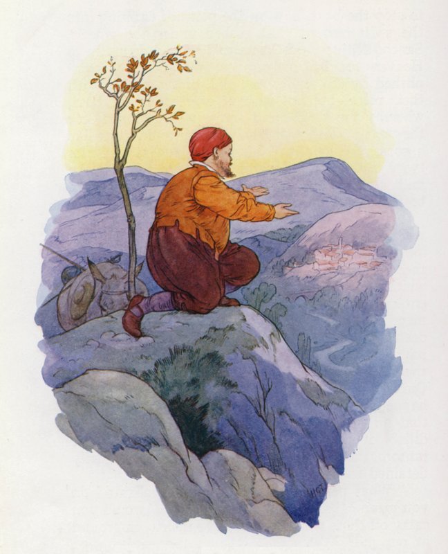 Illusztráció a Don Quijote-hoz (színes litográfia) alkotó: Harry George Theaker