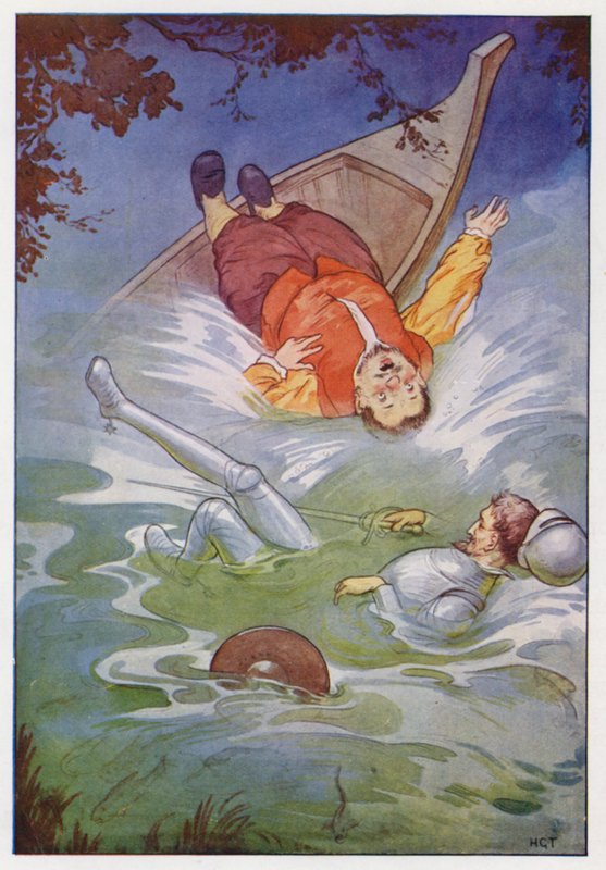 Illusztráció a Don Quijote-hoz (színes litográfia) alkotó: Harry George Theaker