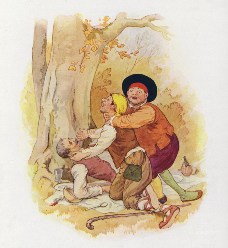 Illusztráció a Don Quijote-hoz (színes litográfia) alkotó: Harry George Theaker