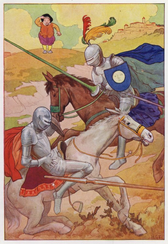 Illusztráció a Don Quijote-hoz (színes litográfia) alkotó: Harry George Theaker