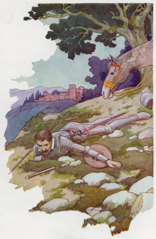 Illusztráció a Don Quijote-hoz (színes litográfia) alkotó: Harry George Theaker