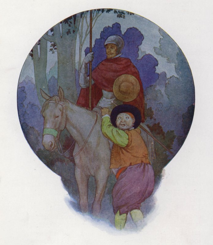 Illusztráció a Don Quijote-hoz (színes litográfia) alkotó: Harry George Theaker