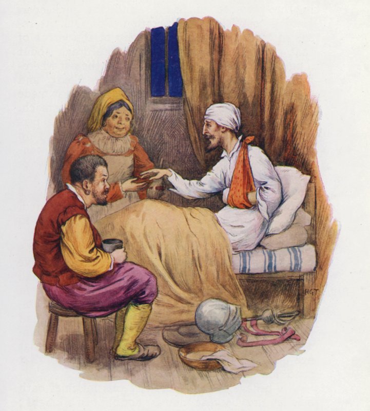 Illusztráció a Don Quijote-hoz (színes litográfia) alkotó: Harry George Theaker