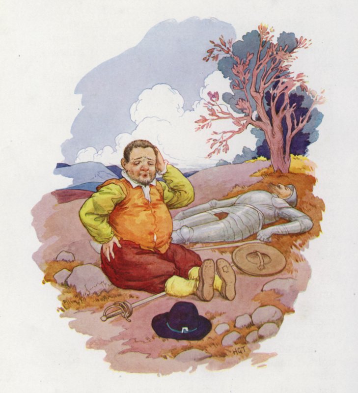 Illusztráció a Don Quijote-hoz (színes litográfia) alkotó: Harry George Theaker