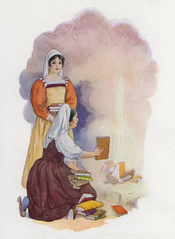 Illusztráció a Don Quijote-hoz (színes litográfia) alkotó: Harry George Theaker