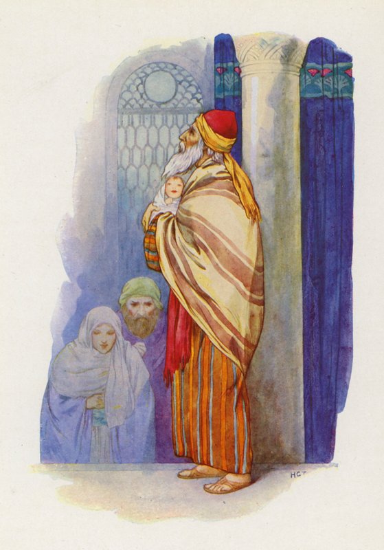 "Uram, most engedd el szolgádat békében" (színes litográfia) alkotó: Harry George Theaker