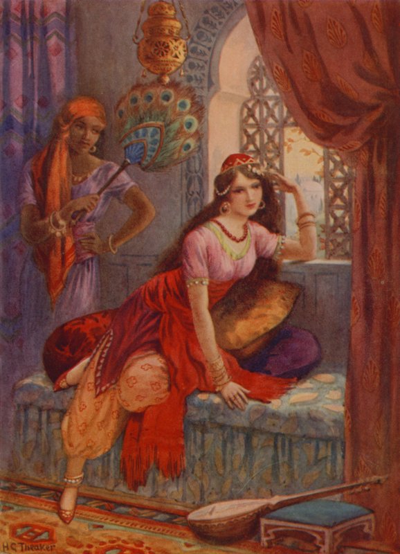 Szindbád menyasszonya (színes litográfia) alkotó: Harry George Theaker