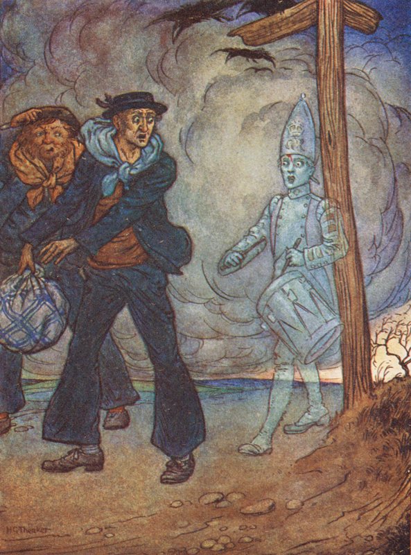A halott dobos, a Salisbury-síkság legendája (színes litográfia) alkotó: Harry George Theaker