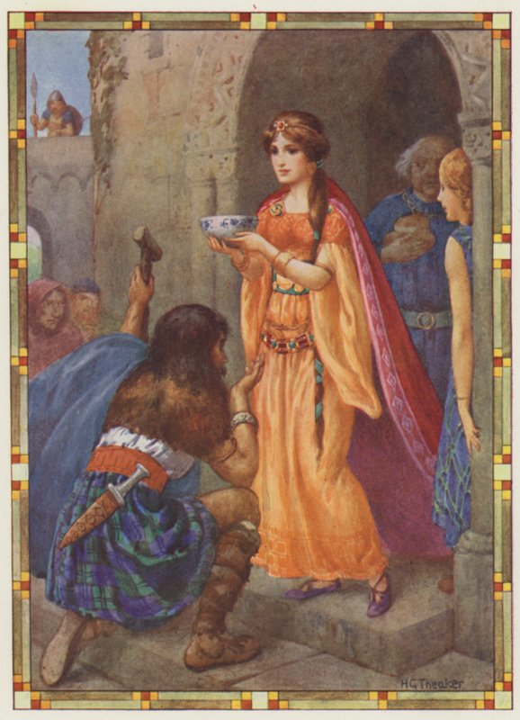 "A Loch Awe-i hölgy", The Token (színes litográfia) alkotó: Harry George Theaker