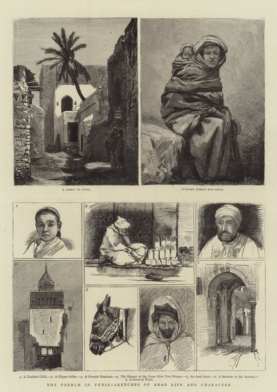 A franciák Tuniszban, Vázlatok az arab életről és jellemről alkotó: Harry Hamilton Johnston