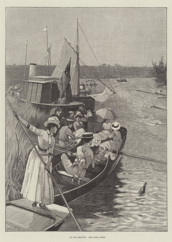 A Regattán, a döntőben alkotó: Hector Caffieri