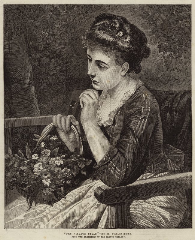 A Village Belle alkotó: Heinrich Wilhelm Schlesinger