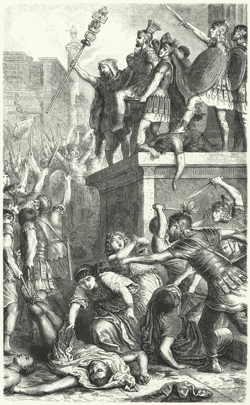 A Praetorianus gárda felkelése az ókori Rómában alkotó: Heinrich Leutemann