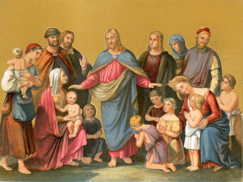 Krisztus áldja meg a gyermekeket alkotó: Heinrich Maria von Hess