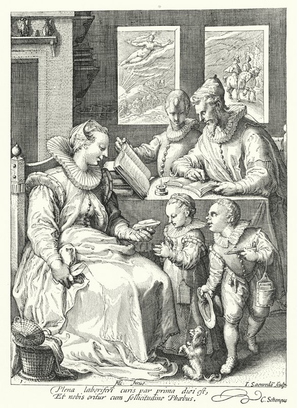 Reggel (metszet) alkotó: Hendrik (after) Goltzius