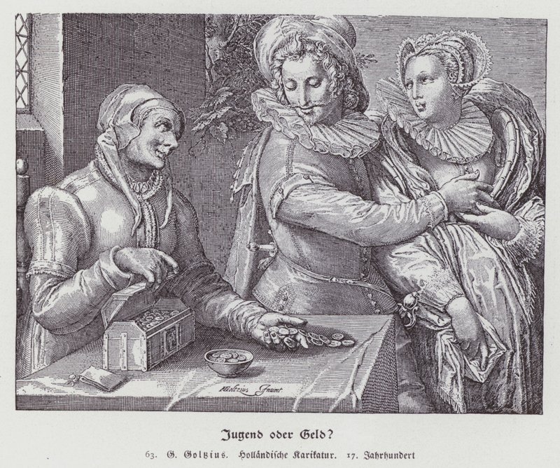 Egyenlőtlen szerelem alkotó: Hendrik (after) Goltzius