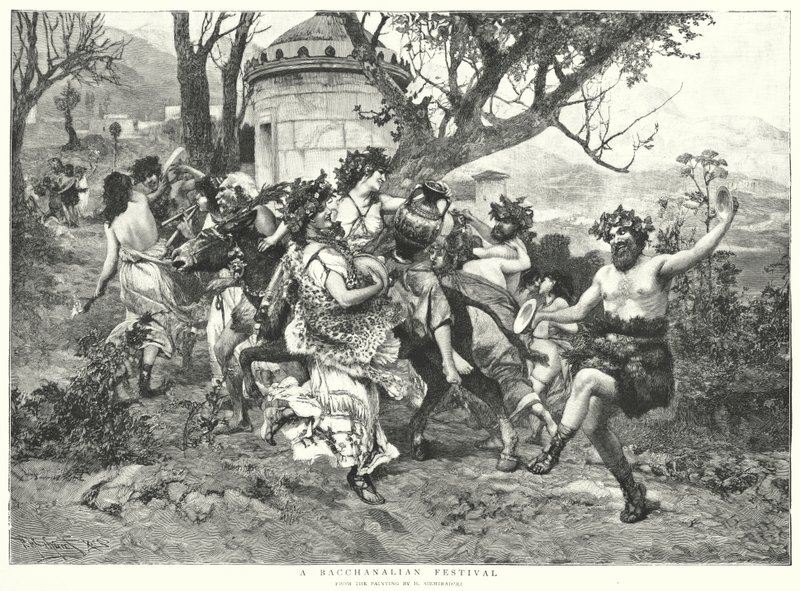Bachlanian Fesztivál (Litho) alkotó: Hendrik (after) Siemiradzki