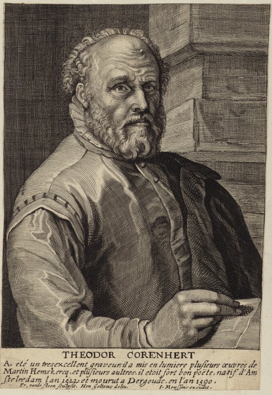 Theodore Cornhert portréja alkotó: Hendrik Goltzius